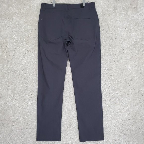 Vuori Pants Mens 32 Gray Meta Tapered Leg Stretch Chino Flat Front Pockets - Picture 3 of 12